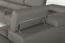 Load image into Gallery viewer, Divani Casa Quebec - Modern Dark Grey Eco-Leather Right Facing Sectional Sofa
