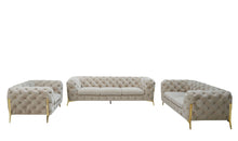 Load image into Gallery viewer, Divani Casa Quincey - Transitional Beige Velvet Sofa Set
