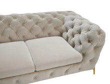 Load image into Gallery viewer, Divani Casa Quincey - Transitional Beige Velvet Loveseat
