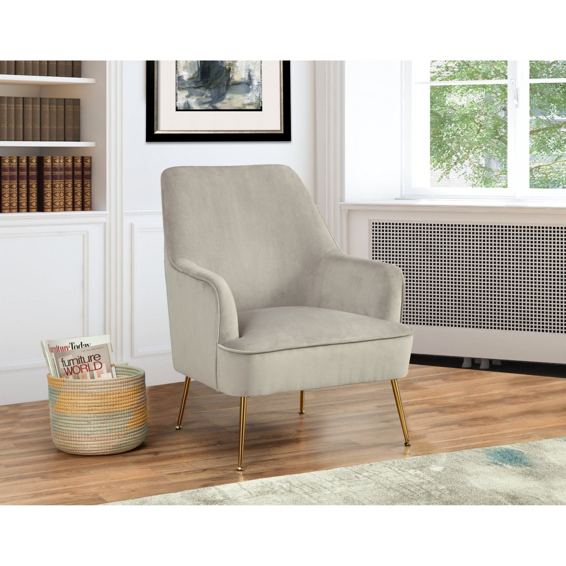 Rebecca Leisure Chair, Grey