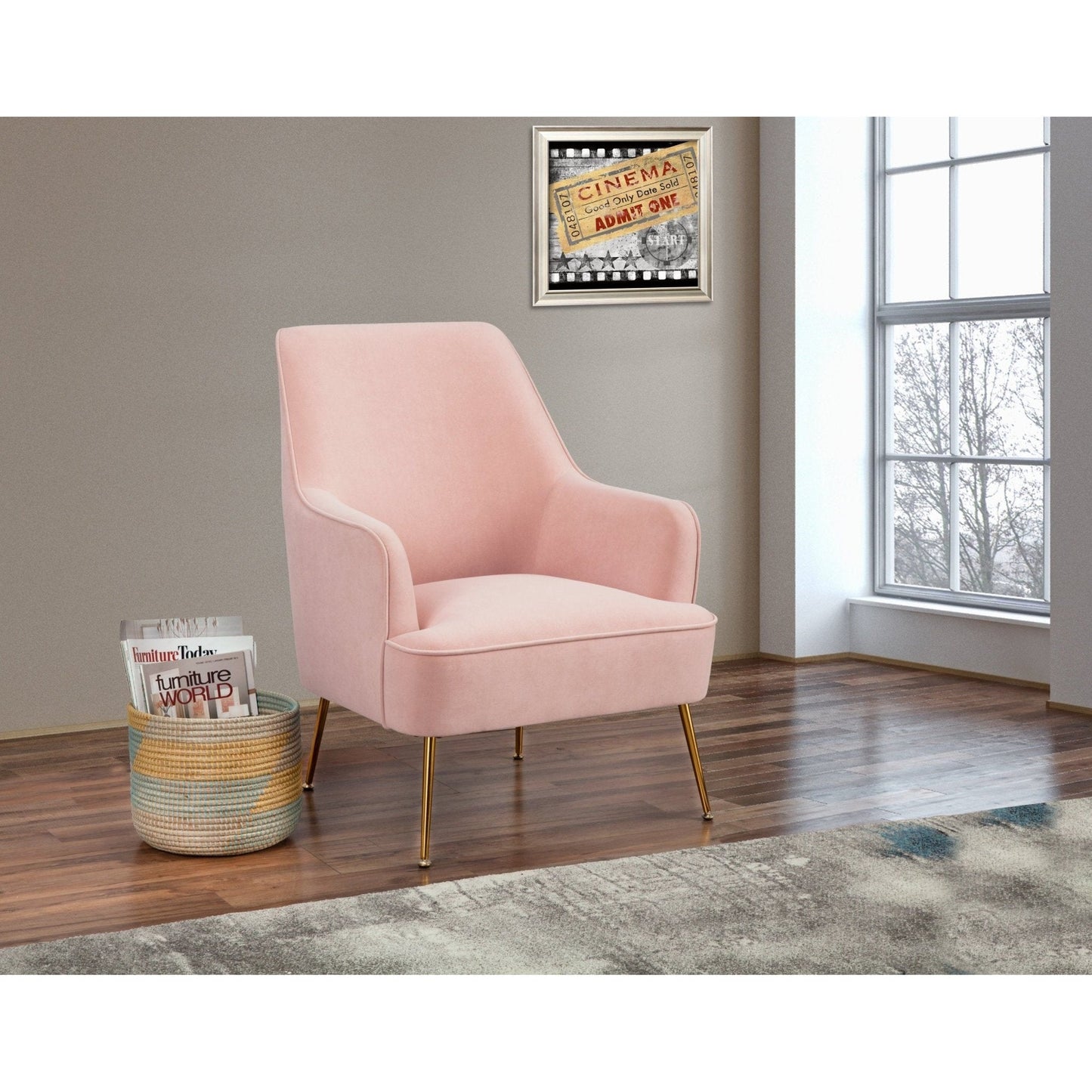 Rebecca Leisure Chair, Pink