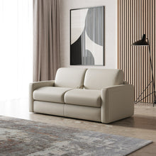 Load image into Gallery viewer, Divani Casa Revers - Italian Modern Light Grey Leather 55&quot; Sofa Bed
