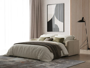 Divani Casa Revers - Italian Modern Sand Fabric 63" Sofa Bed