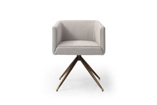 Load image into Gallery viewer, Modrest Riaglow - Contemporary Light Grey Fabric Dining Chair
