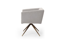 Load image into Gallery viewer, Modrest Riaglow - Contemporary Light Grey Fabric Dining Chair
