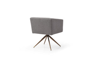Modrest Riaglow - Contemporary Dark Grey Fabric Dining Chair