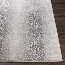 Load image into Gallery viewer, Pointblank Gray &amp; Charcoal Leopard Print Rug
