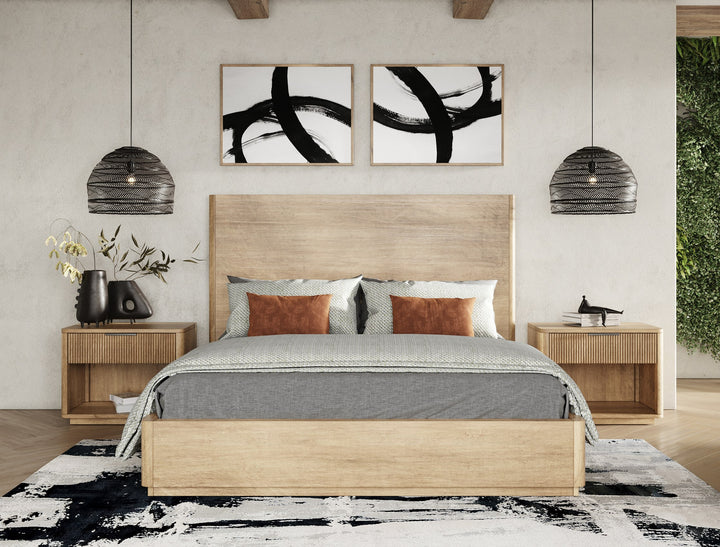 Nova Domus Santa Monica - Modern Natual Oak Bed