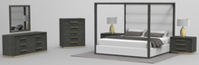 Load image into Gallery viewer, Modrest Manhattan- Contemporary Grey and Gold Dresser
