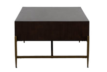 Load image into Gallery viewer, Modrest Shane - Modern Acacia &amp; Brass Coffee Table
