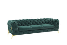 Load image into Gallery viewer, Divani Casa Sheila - Transitional Emerald Green Fabric Sofa
