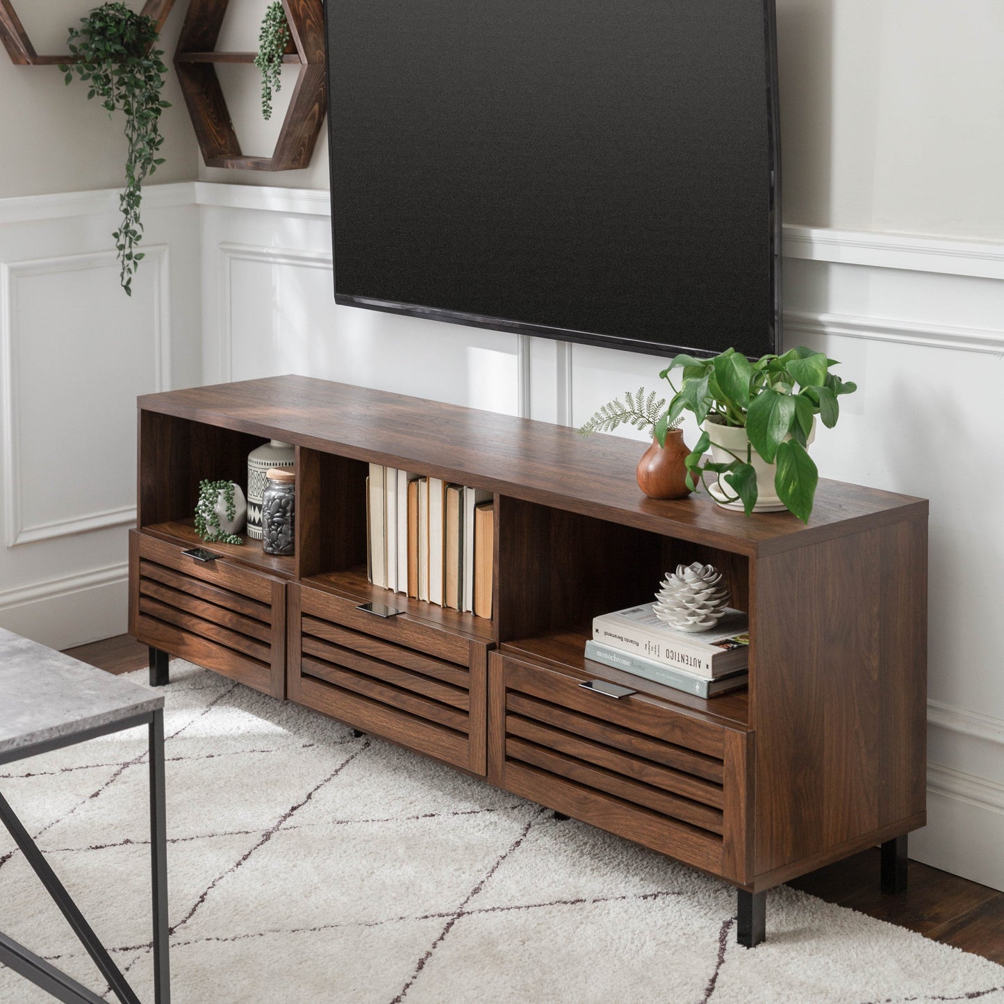 Jackson Slatted Media Console