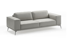 Load image into Gallery viewer, Coronelli Collezioni Soho - Contemporary Italian Light Grey Leather Sofa
