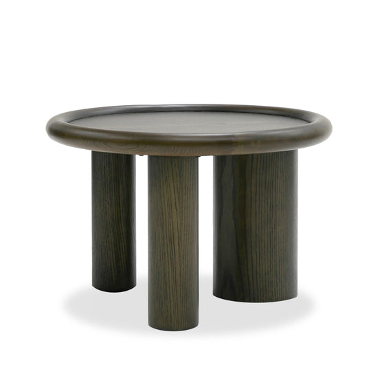 Modrest Strauss - Contemporary Brown Ash Round End Table