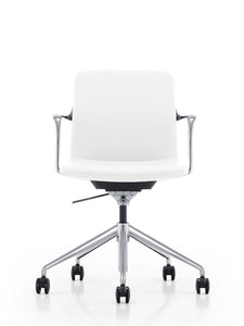 Modrest Sundar - Modern White Mid Back Conference Office Chair