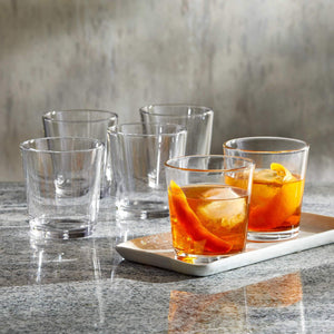 Double Old Fashioned Glasses, Set of 6