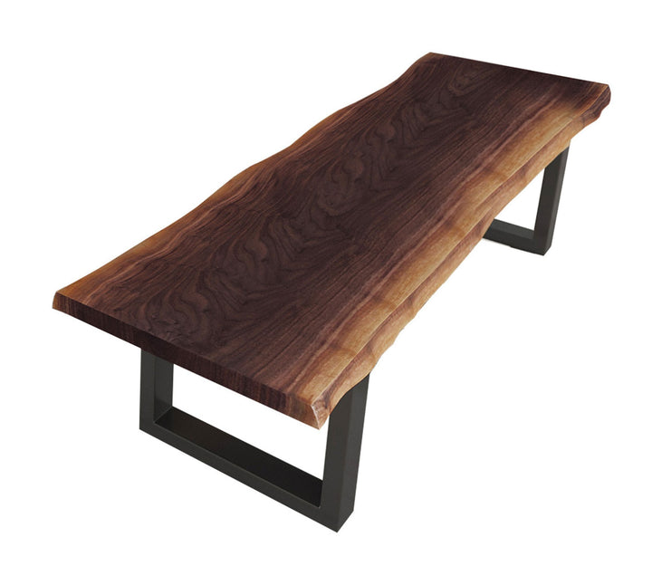 Modrest Taylor - Large Modern Live Edge Wood Large Dining Bench