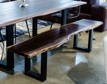 Load image into Gallery viewer, Modrest Taylor - Large Modern Live Edge Wood Large Dining Bench
