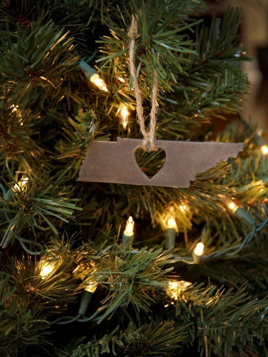 Tennessee Heart Christmas Ornament