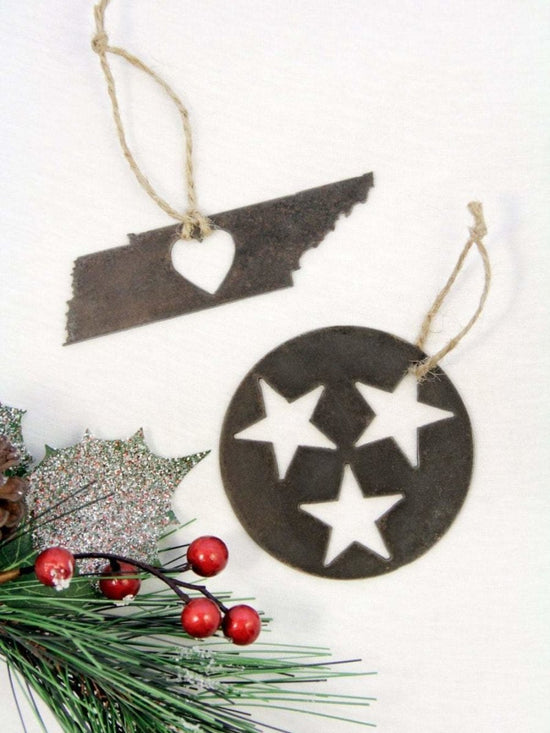 Tennessee Heart Christmas Ornament