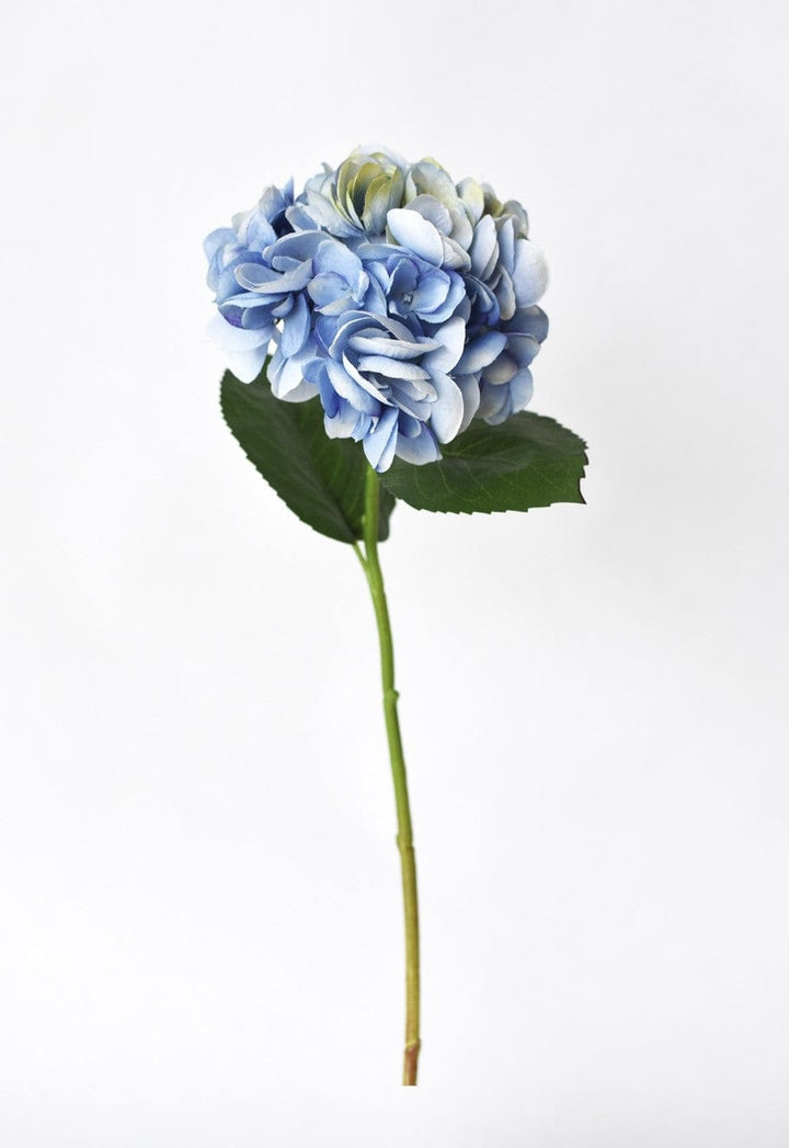Hydrangea Stem, 19", Soft Blue
