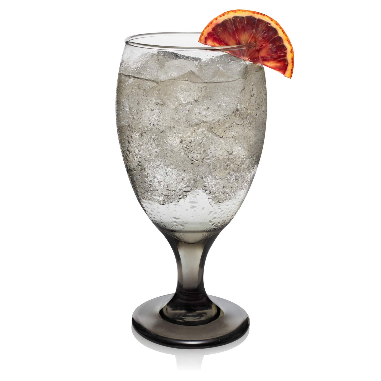 Smoke Goblet Beverage Glasses, Set of 6