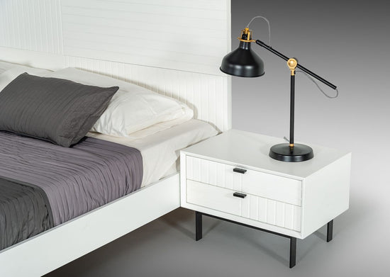 Queen Nova Domus Valencia Contemporary White Bedroom Set