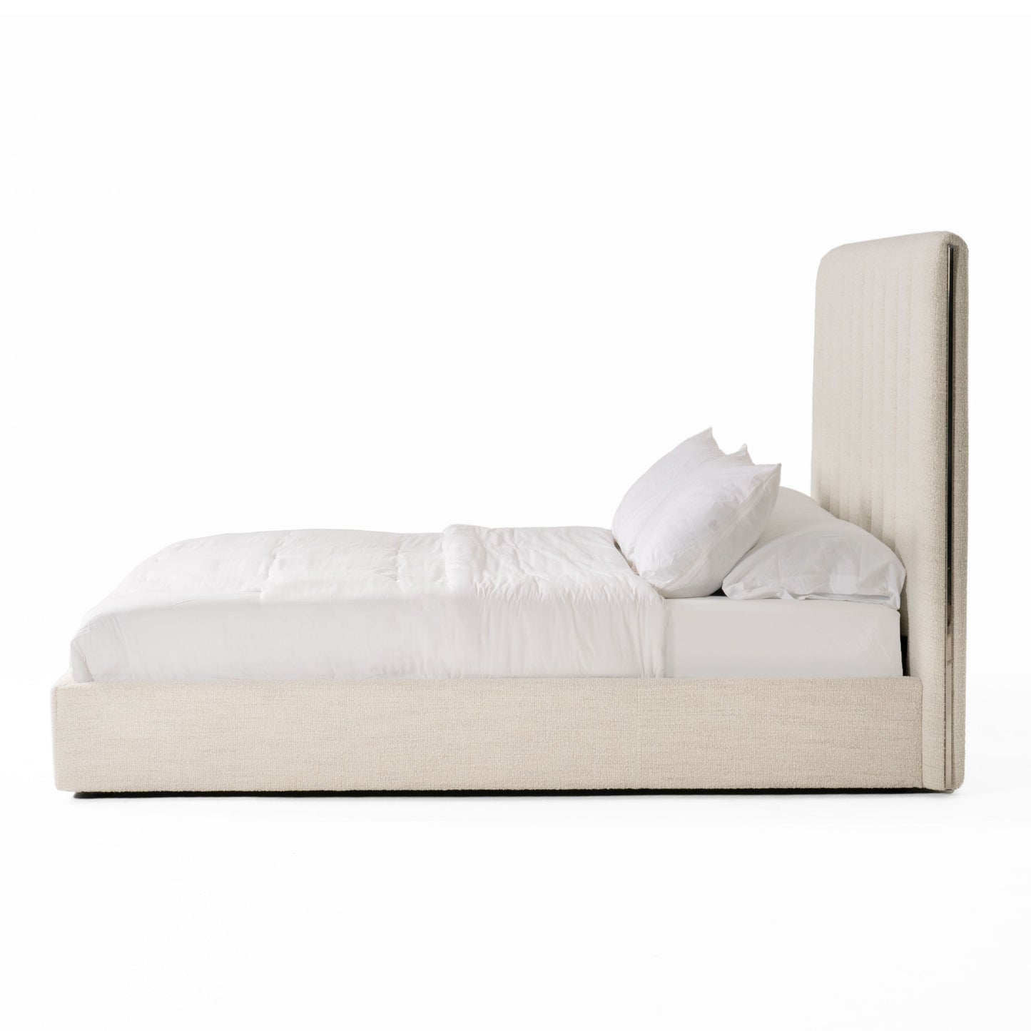 Modrest Valhalla - Contemporary White Fabric EK Bed