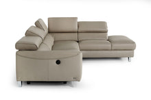 Load image into Gallery viewer, Divani Casa Versa - Modern Light Taupe Teco-Leather Right Facing Sectional Sofa with Recliner
