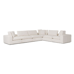 Divani Casa Vicki - Modern Off-White Fabric Modular Sectional Sofa