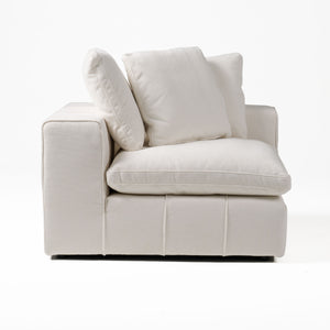 Divani Casa Vicki - Modern Off-White Fabric Modular Sectional Sofa