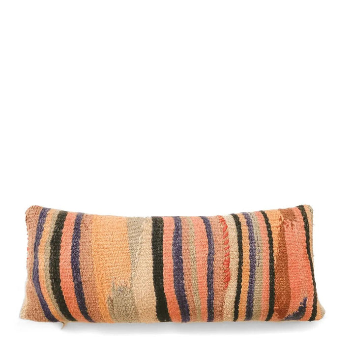 Woven Throw Pillow | Faded Stripes
