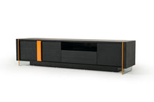 Load image into Gallery viewer, Modrest Vision - Modern Black Oak Floating TV Stand
