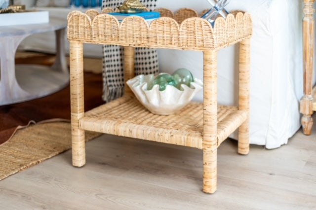 Scalloped Side Table
