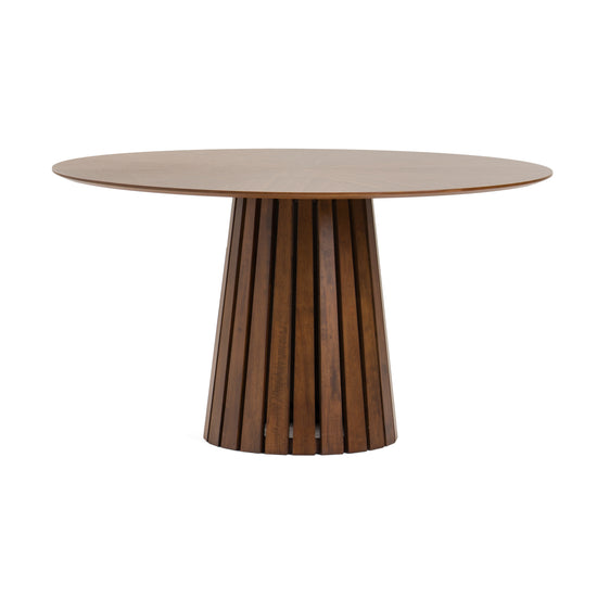 Modrest Weiss - Mid-Century Modern Walnut Round Dining Table