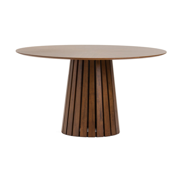 Modrest Weiss - Mid-Century Modern Walnut Round Dining Table