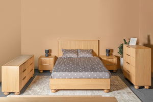 Eastern King Modrest Winters - Modern Natural Oak Bedroom Set