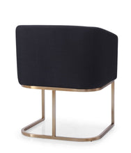 Load image into Gallery viewer, Modrest Yukon - Modern Black &amp; Antique Brass Dining Chair
