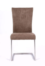 Load image into Gallery viewer, Zane - Modern Brown Fabric Dining Chair (Set of 2)
