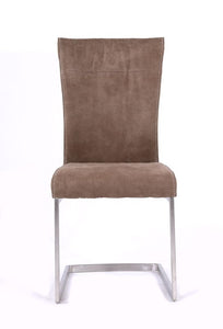 Zane - Modern Brown Fabric Dining Chair (Set of 2)