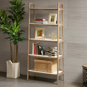 Parker Shelf / Bookcase - Off-White/Natural