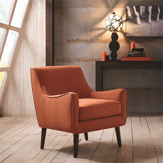 Oxford Mid-Century Accent Chair - Burnt Orange