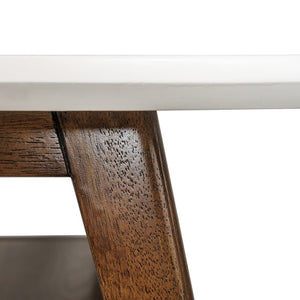 Parker coffee table - Off-White/Pecan