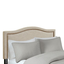 Load image into Gallery viewer, Nadine King Upholstery Headboard - Natural
