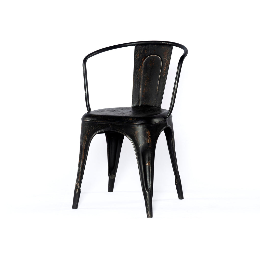 Latham Metal Chair, Black