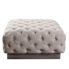 Load image into Gallery viewer, Kerala Tufted Ottoman, Linen
