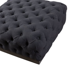 Load image into Gallery viewer, Beckford Square Ottoman, Charcoal
