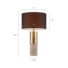Load image into Gallery viewer, Fulton Table Lamp - Gold/Black
