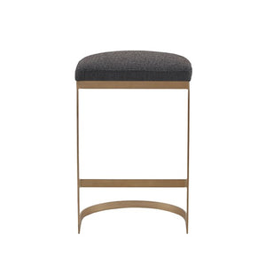 Maison Counter Stool - Charcoal/Antique Gold