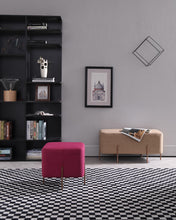 Load image into Gallery viewer, Divani Casa Adler Modern Pink Small Ottoman
